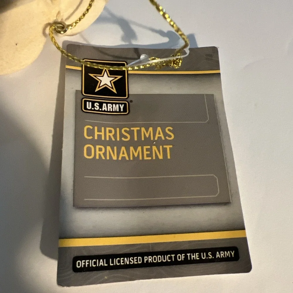 Kurt Adler U.S. Army Christmas Ornament Combat Boots Desert 3